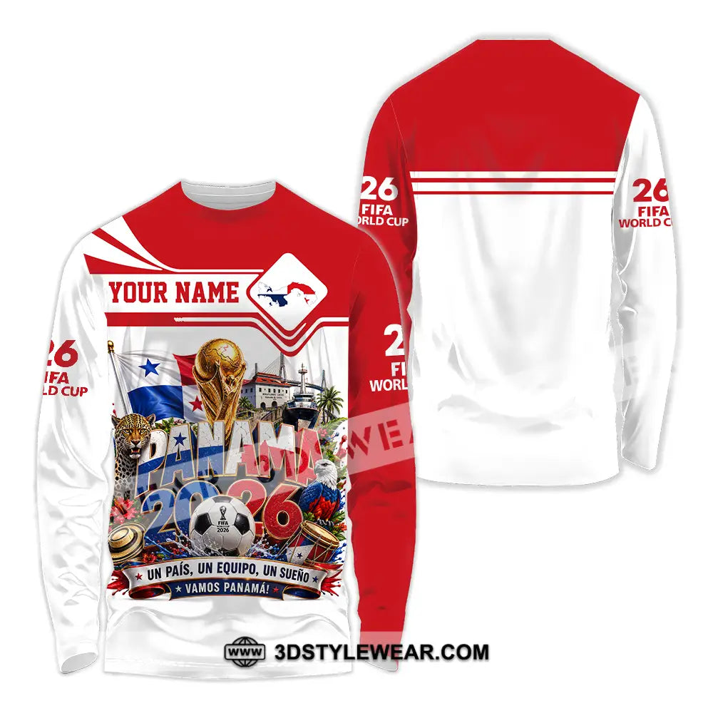 Unisex Shirt - Custom Panama World Cup 2026 Shirt - Long Sleeve Shirt / S - T-shirt