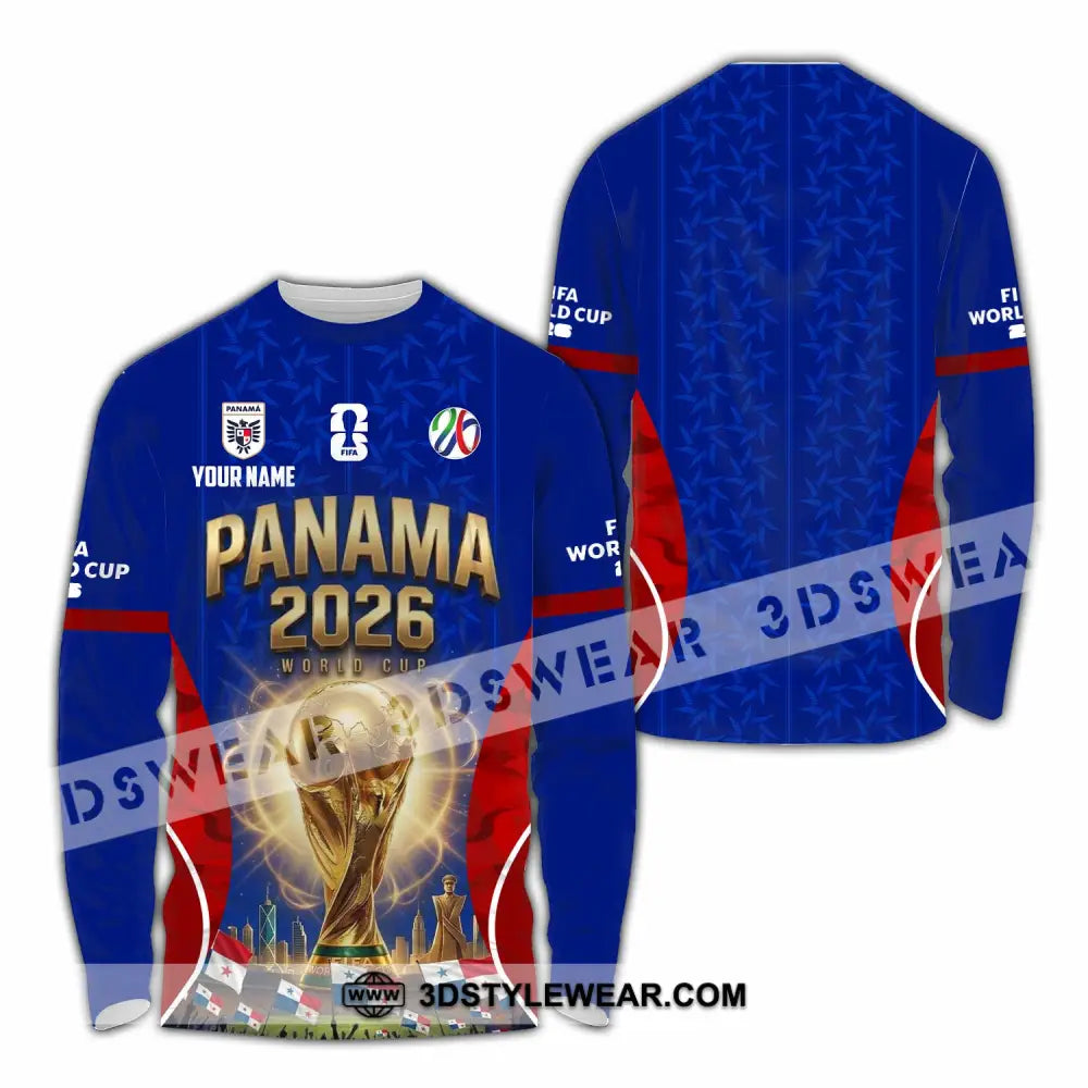 Unisex Shirt - Custom Panama World Cup 2026 Shirt - Long Sleeve Shirt / S - T-shirt