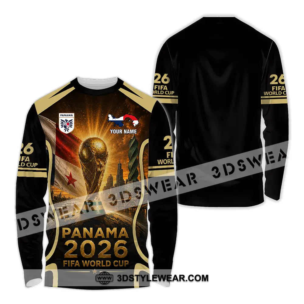 Unisex Shirt - Custom Panama World Cup 2026 Shirt - Long Sleeve Shirt / S - T-shirt