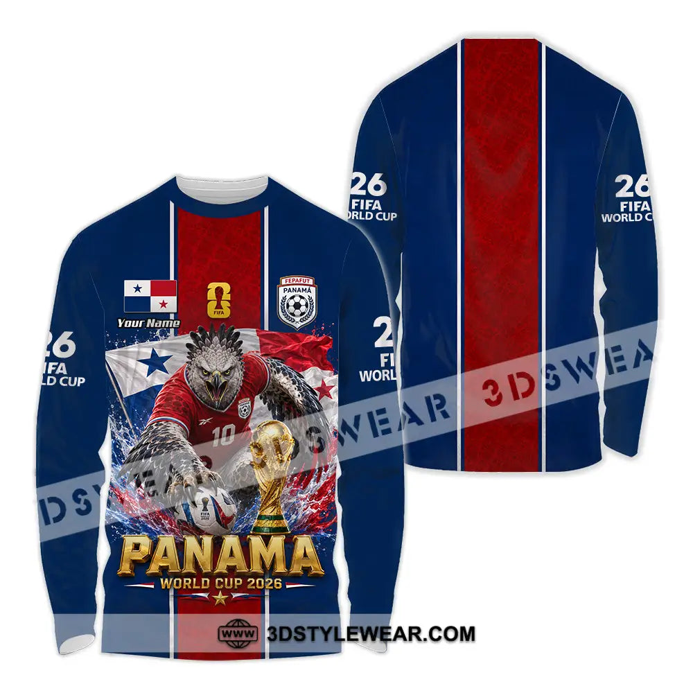 Unisex Shirt - Custom Panama World Cup 2026 Shirt - Long Sleeve Shirt / S - T-shirt