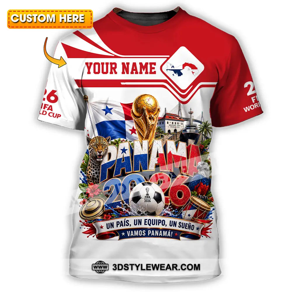 Unisex Shirt - Custom Panama World Cup 2026 Shirt - T-shirt