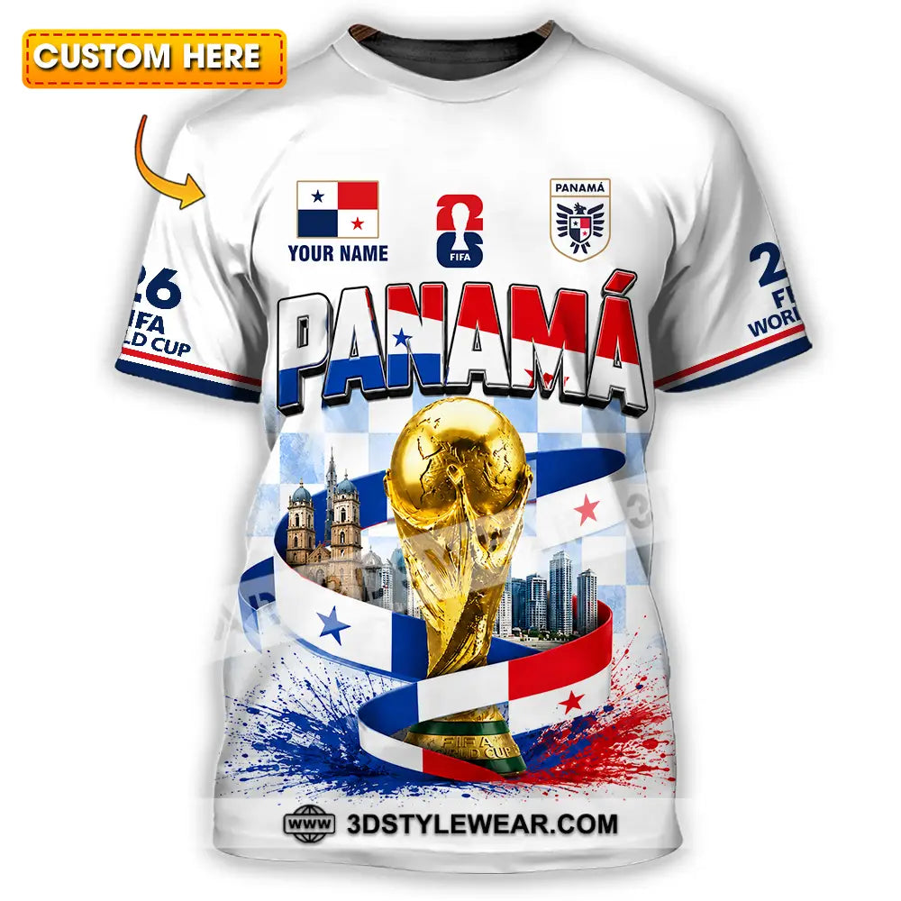 Unisex Shirt - Custom Panama World Cup 2026 Shirt - T-shirt