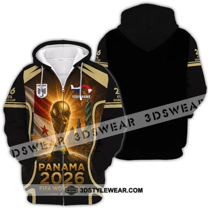 Unisex Shirt - Custom Panama World Cup 2026 Shirt - Zipper Hoodie / S - T-shirt