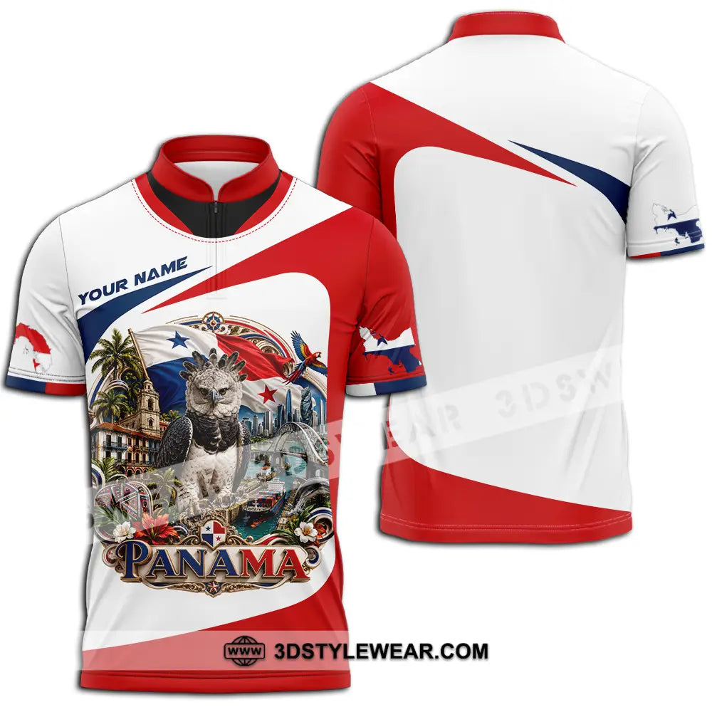 Unisex Shirt - Custom Panama Shirt - Zipper Polo Shirt / S - T-shirt