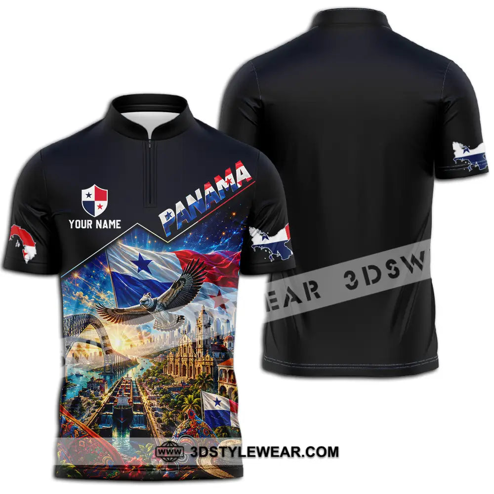 Unisex Shirt - Custom Panama Shirt - Zipper Polo Shirt / S - T-shirt