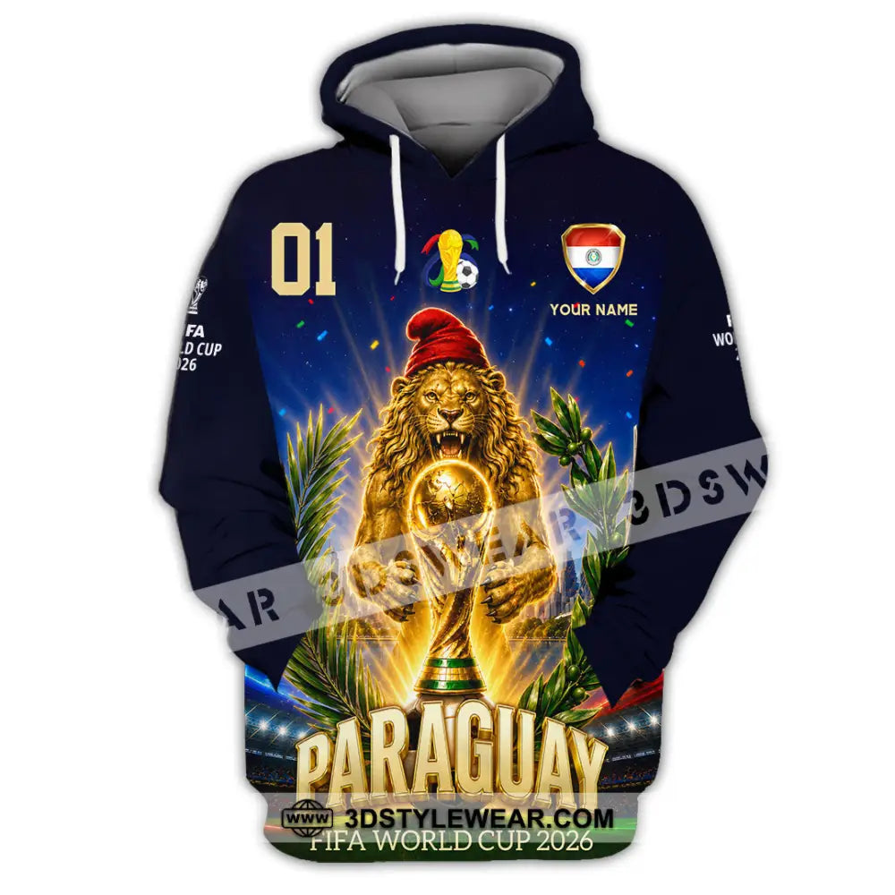 Unisex Shirt - Custom Paraguay World Cup 2026 Shirt - Hoodie / S - T-shirt
