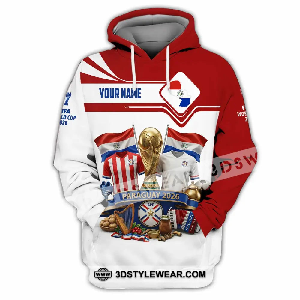 Unisex Shirt - Custom Paraguay World Cup 2026 Shirt - Hoodie / S - T-shirt