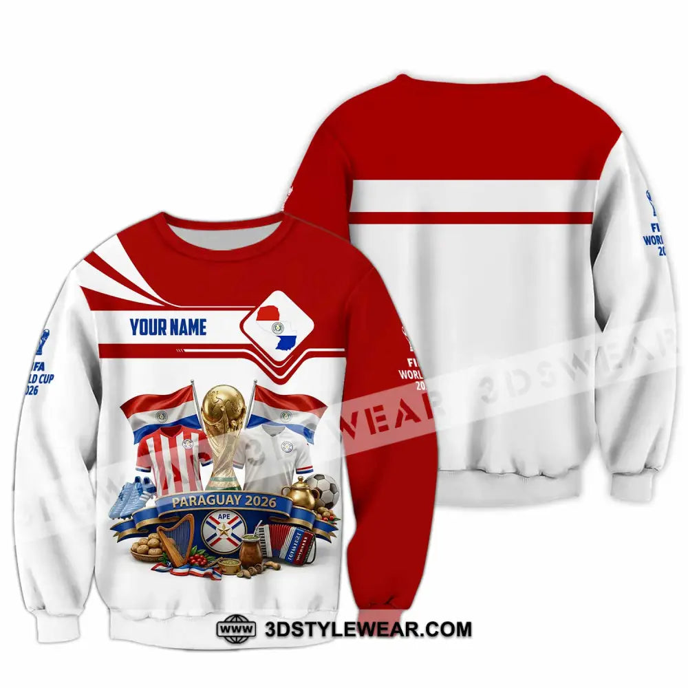 Unisex Shirt - Custom Paraguay World Cup 2026 Shirt - Long Sleeve / S - T-shirt