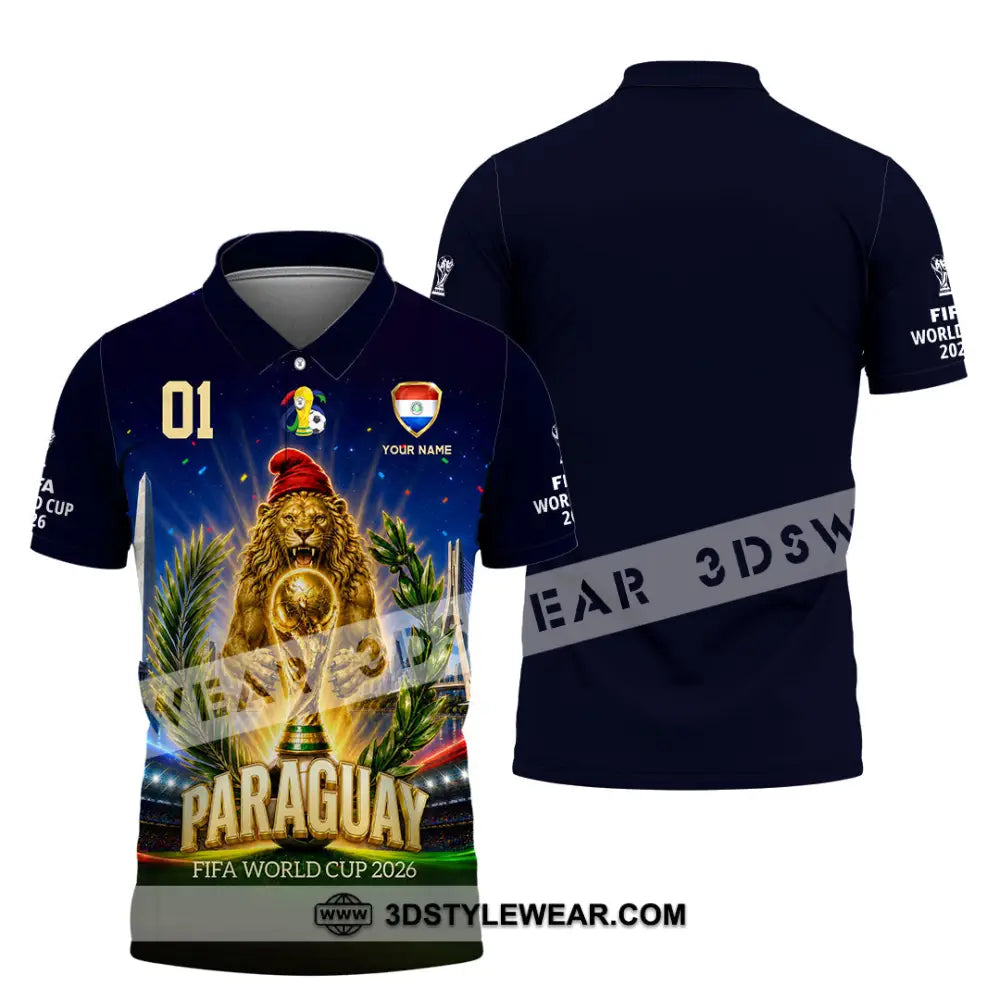 Unisex Shirt - Custom Paraguay World Cup 2026 Shirt - Polo Shirt / S - T-shirt