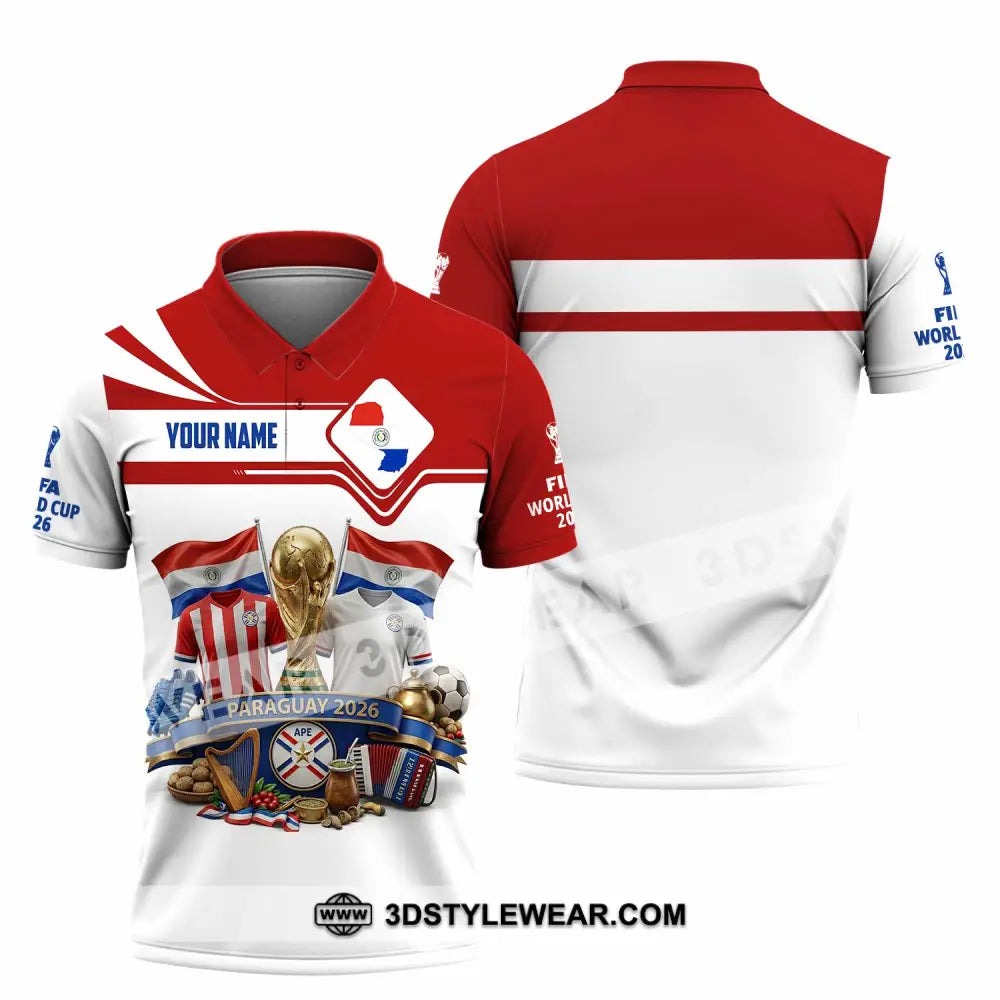 Unisex Shirt - Custom Paraguay World Cup 2026 Shirt - Polo Shirt / S - T-shirt