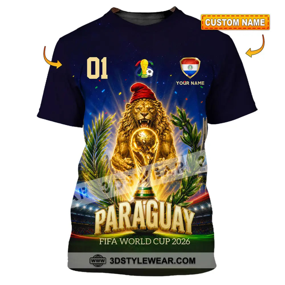 Unisex Shirt - Custom Paraguay World Cup 2026 Shirt - T-shirt