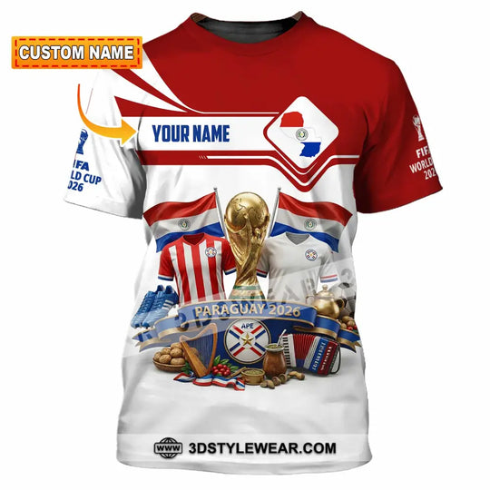 Unisex Shirt - Custom Paraguay World Cup 2026 Shirt style option 1