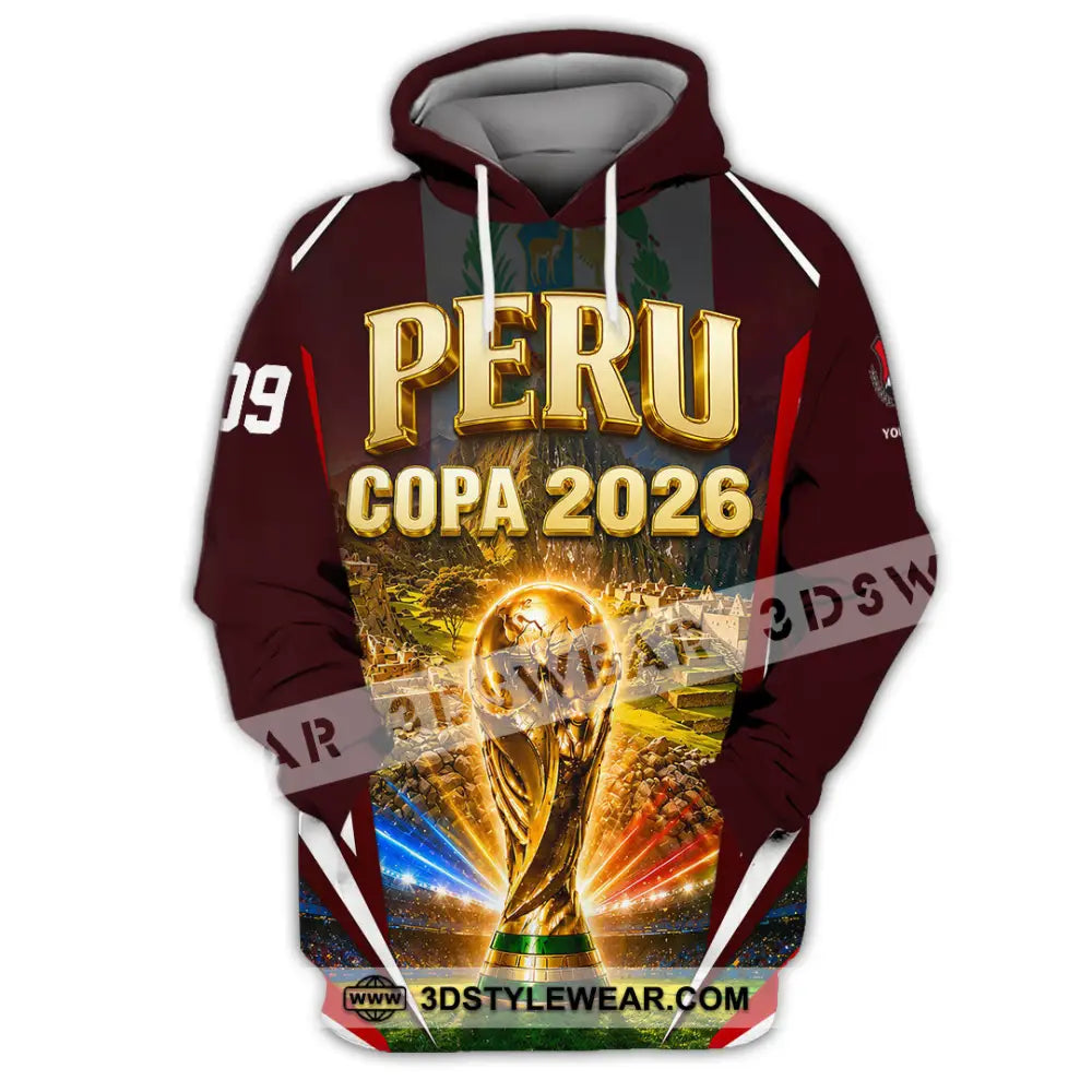 Unisex Shirt - Custom Peru Copa 2026 Shirt - Hoodie / S - T-shirt
