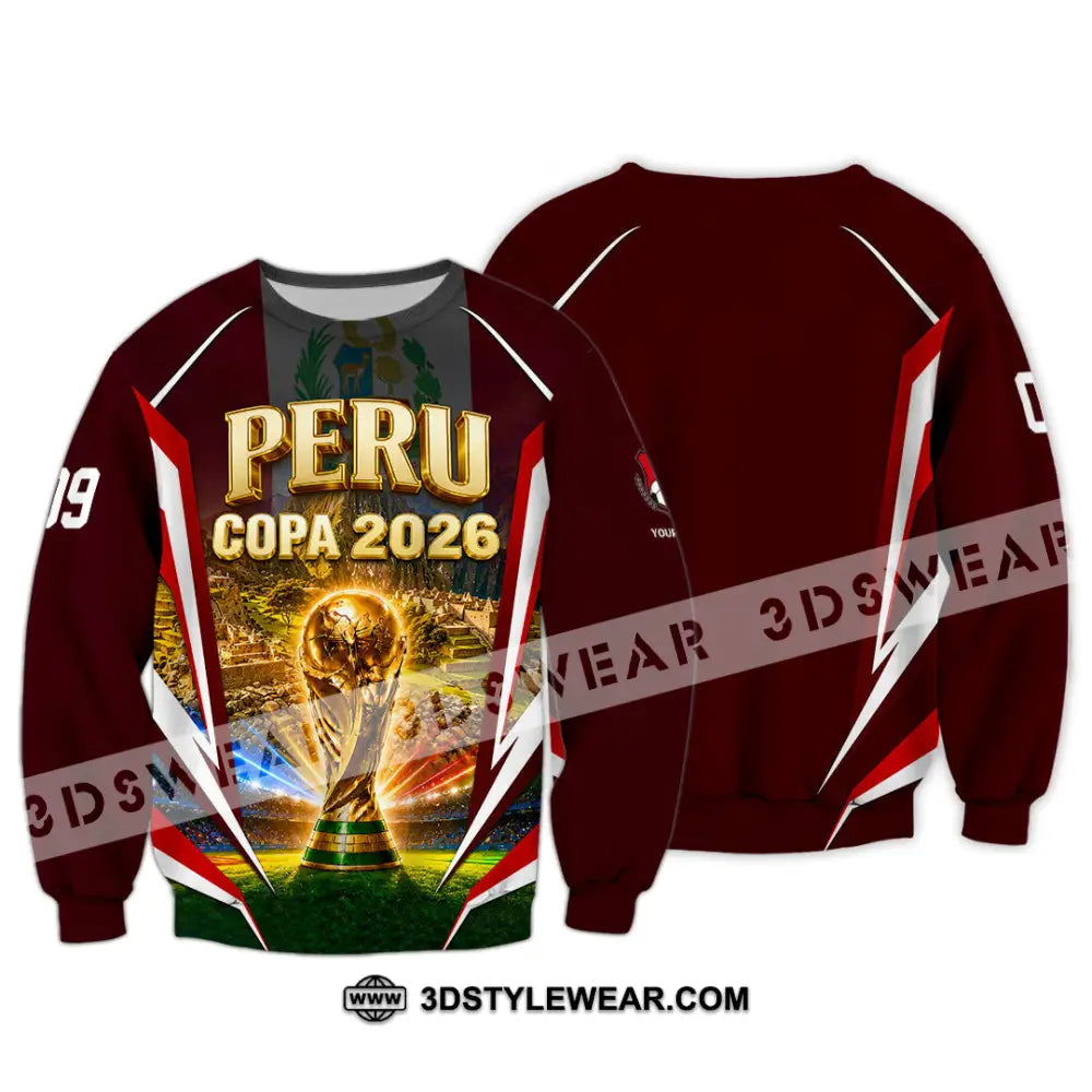 Unisex Shirt - Custom Peru Copa 2026 Shirt - Long Sleeve / S - T-shirt