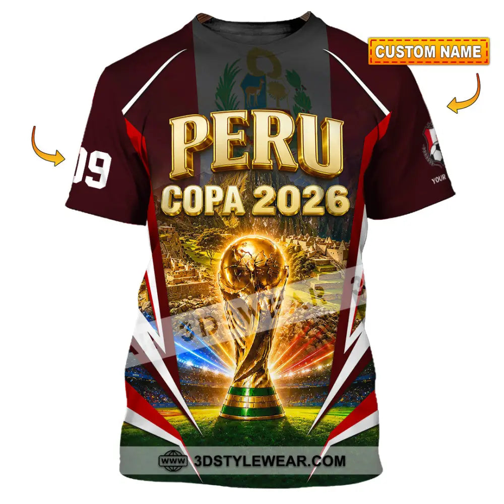 Unisex Shirt - Custom Peru Copa 2026 Shirt - T-shirt