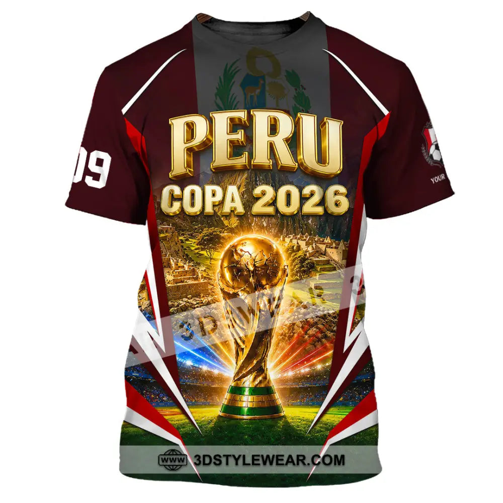 Unisex Shirt - Custom Peru Copa 2026 Shirt - T-Shirt / S - T-shirt