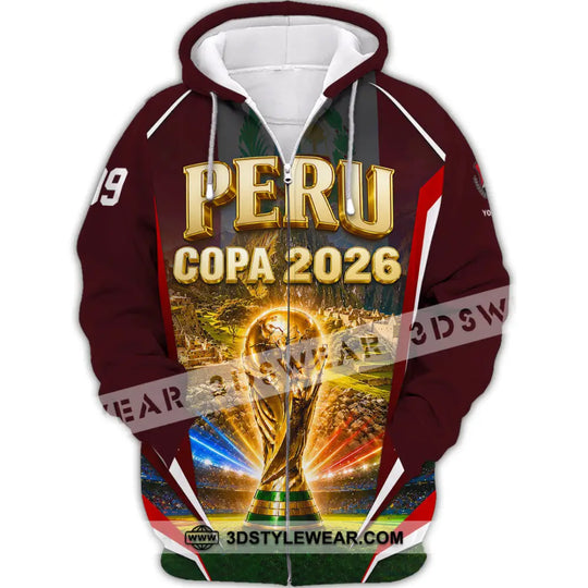 Unisex Shirt - Custom Peru Copa 2026 Shirt style option 3
