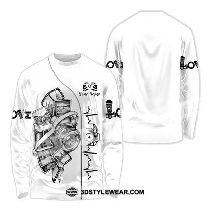Unisex Shirt - Custom Photographer Shirt - Long Sleeve Shirt / S - T-shirt