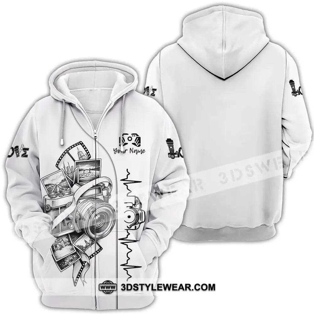 Unisex Shirt - Custom Photographer Shirt - Zipper Hoodie / S - T-shirt