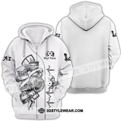 Unisex Shirt - Custom Photographer Shirt - Zipper Hoodie / S - T-shirt
