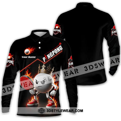 Unisex Shirt - Custom Ping Pong Shirt - Long Sleeve Polo / S - T-shirt