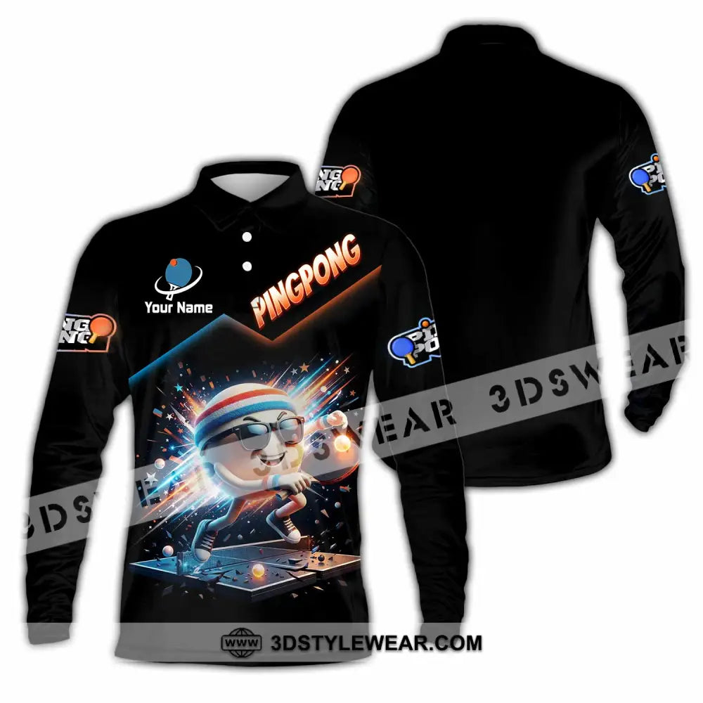 Unisex Shirt - Custom Ping Pong Shirt - Long Sleeve Polo / S - T-shirt