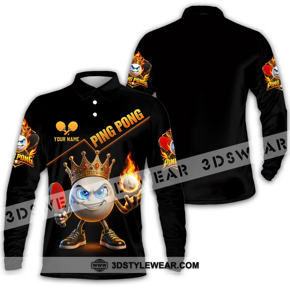 Unisex Shirt - Custom Ping Pong Shirt - Long Sleeve Polo / S - T-shirt