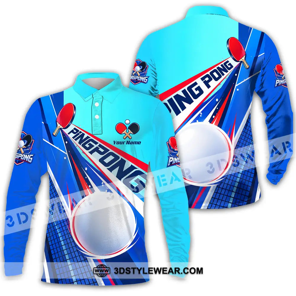 Unisex Shirt - Custom Ping Pong Shirt - Long Sleeve Polo / S - T-shirt
