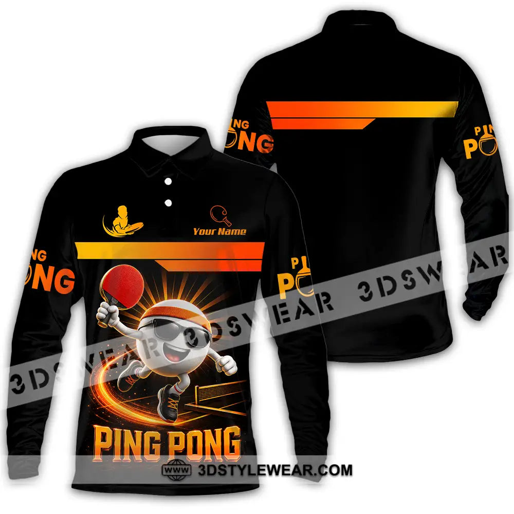 Unisex Shirt - Custom Ping Pong Shirt - Long Sleeve Polo / S - T-shirt
