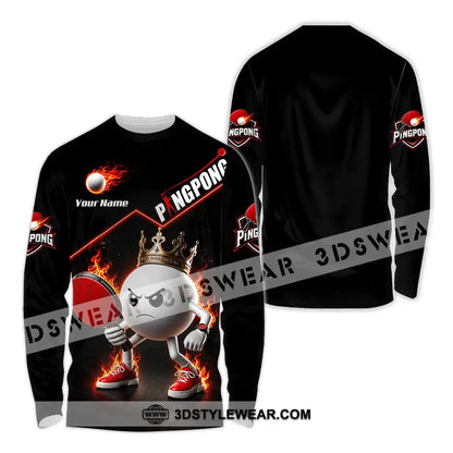 Unisex Shirt - Custom Ping Pong Shirt - Long Sleeve Shirt / S - T-shirt