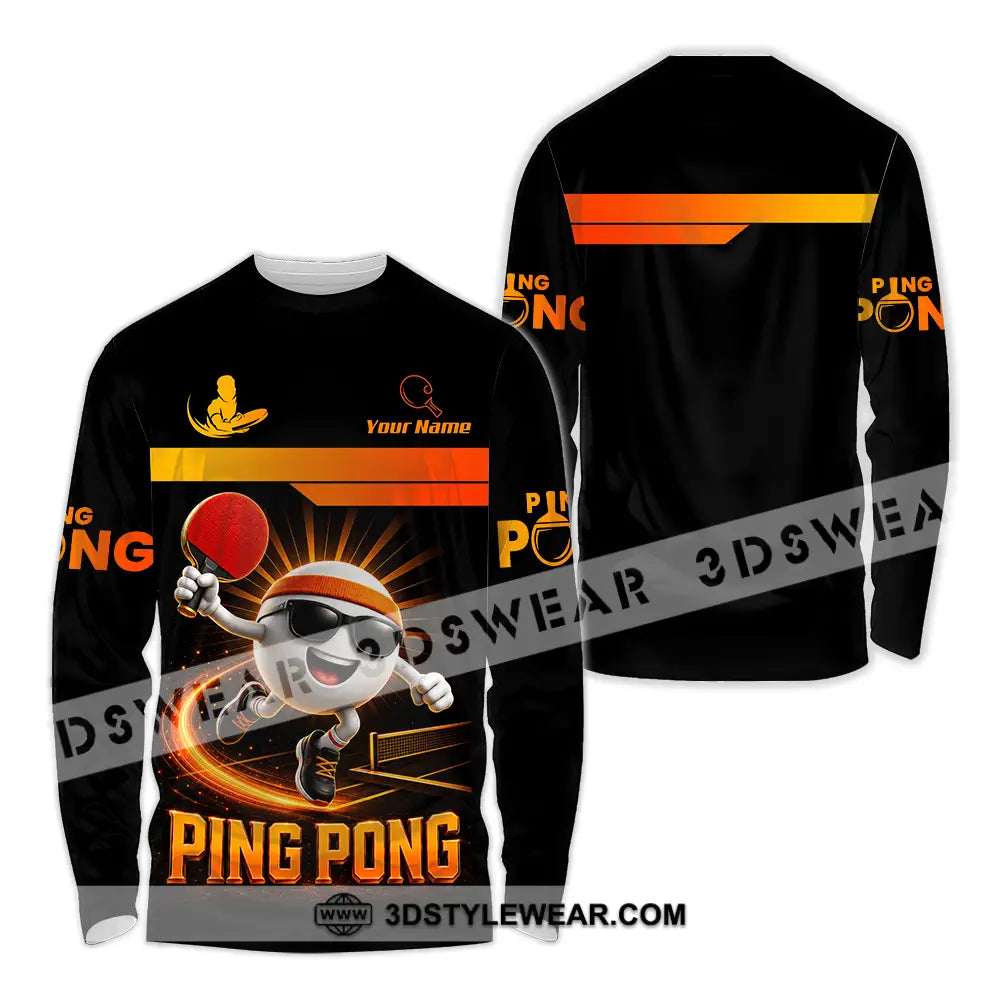 Unisex Shirt - Custom Ping Pong Shirt - Long Sleeve Shirt / S - T-shirt