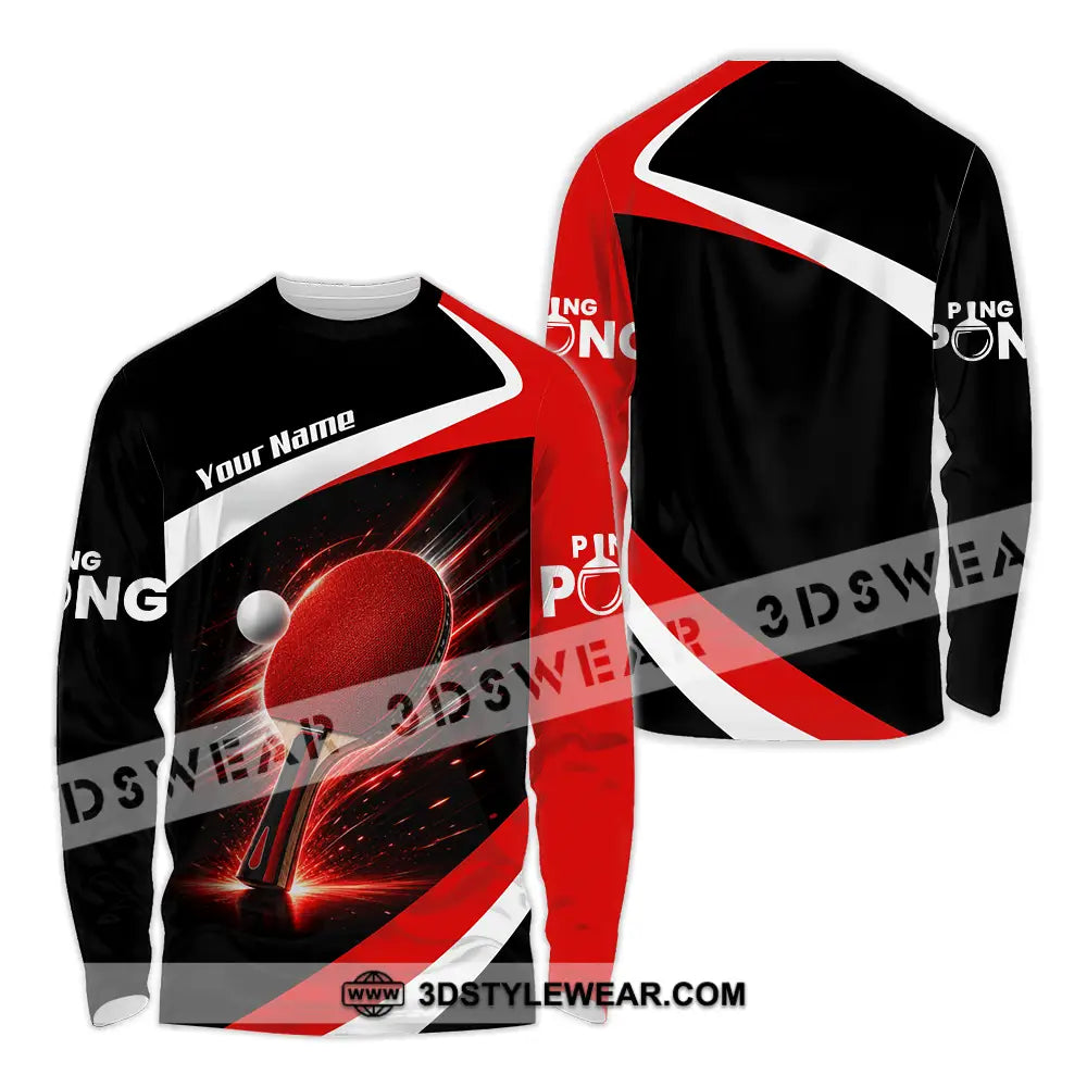 Unisex Shirt - Custom Ping Pong Shirt - Long Sleeve Shirt / S - T-shirt