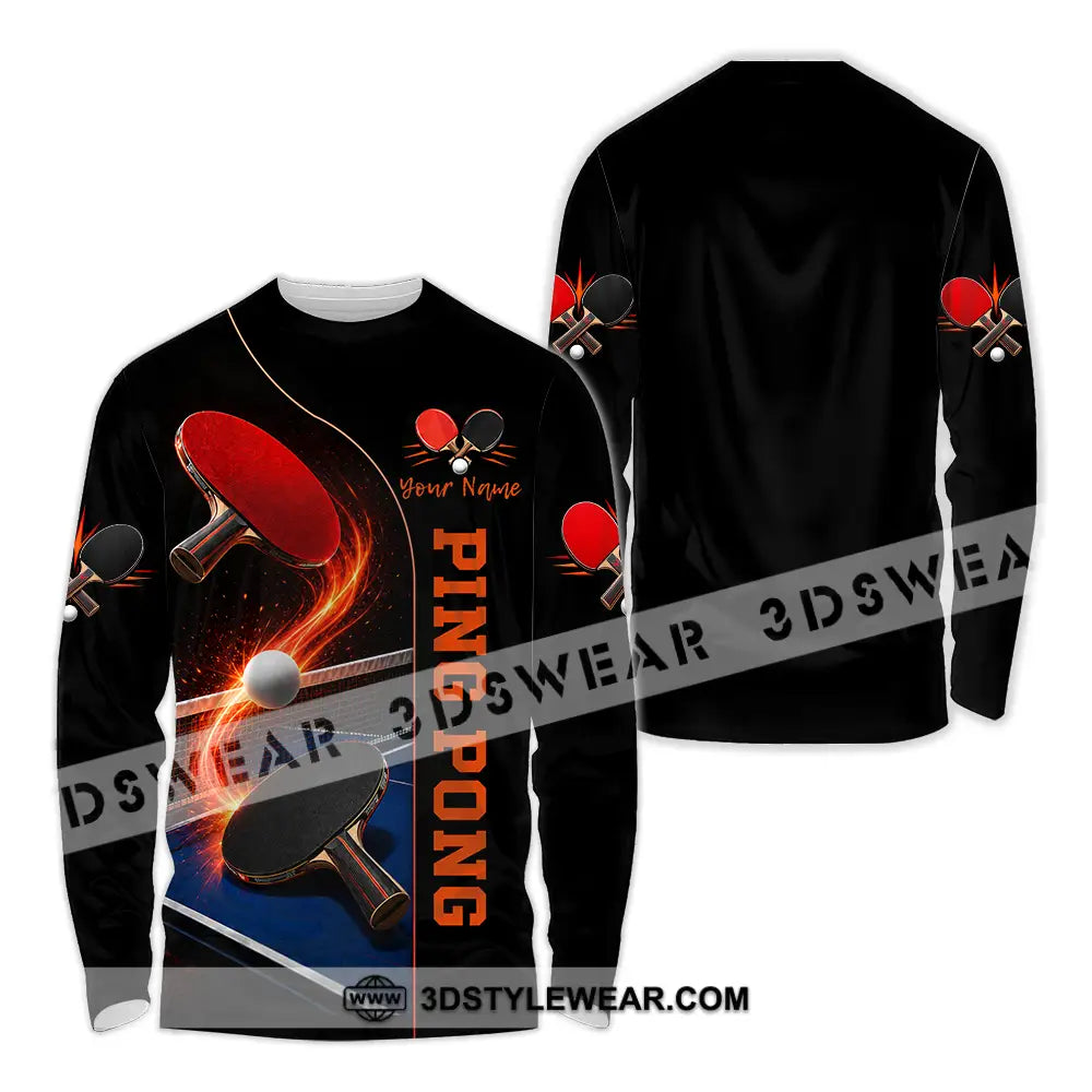 Unisex Shirt - Custom Ping Pong Shirt - Long Sleeve Shirt / S - T-shirt
