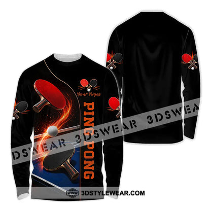 Unisex Shirt - Custom Ping Pong Shirt - Long Sleeve Shirt / S - T-shirt