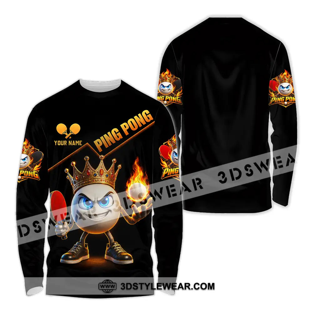 Unisex Shirt - Custom Ping Pong Shirt - Long Sleeve Shirt / S - T-shirt