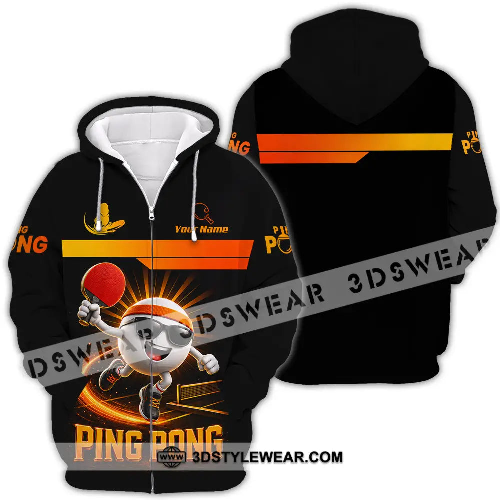 Unisex Shirt - Custom Ping Pong Shirt - Zipper Hoodie / S - T-shirt