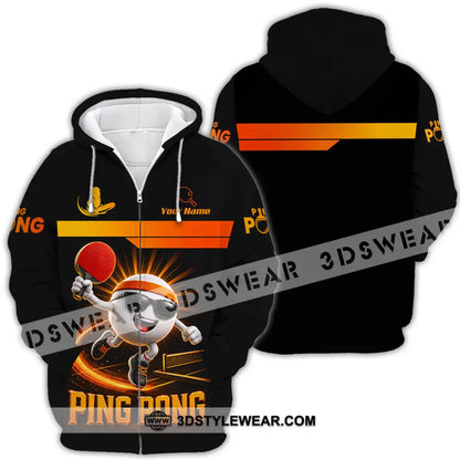 Unisex Shirt - Custom Ping Pong Shirt - Zipper Hoodie / S - T-shirt
