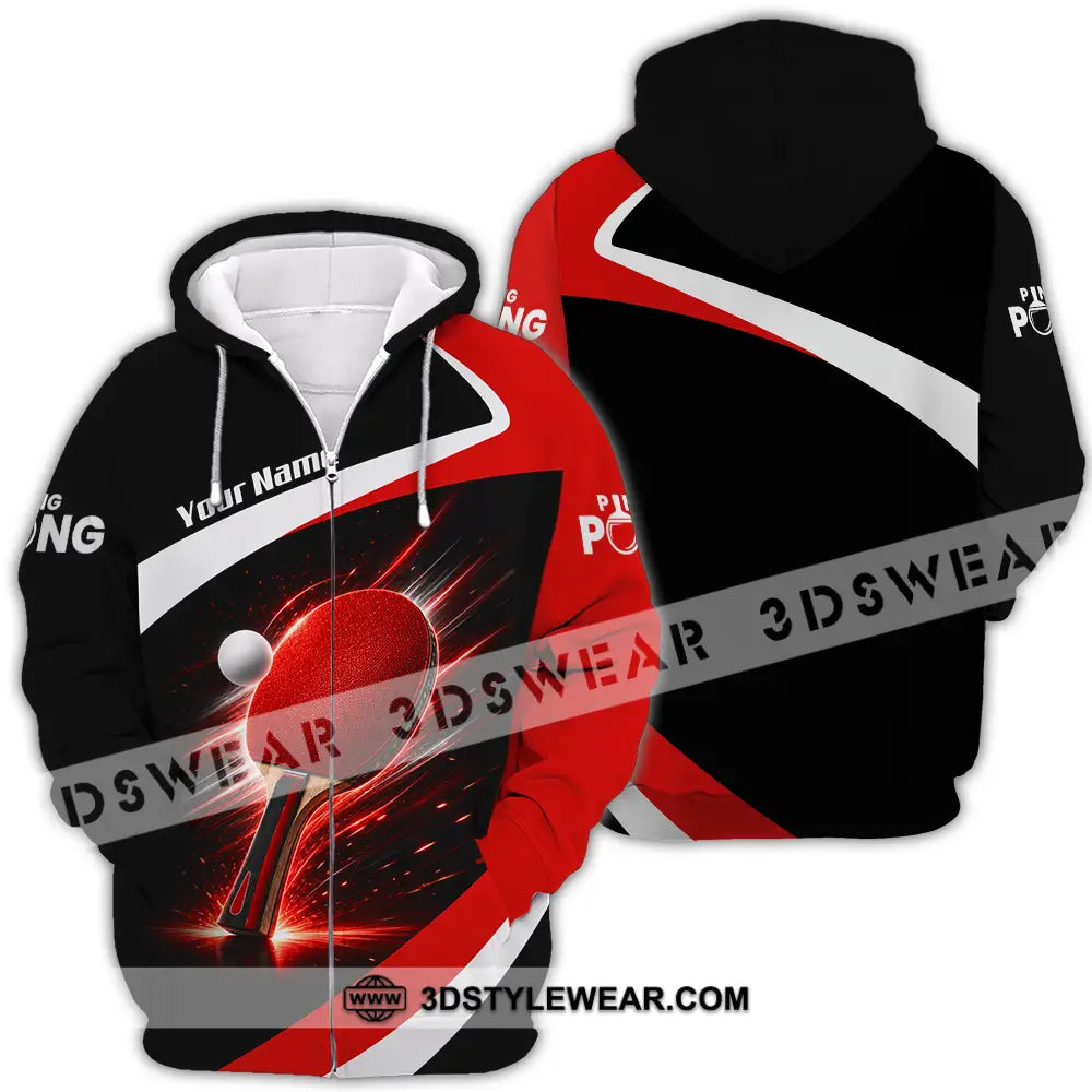 Unisex Shirt - Custom Ping Pong Shirt - Zipper Hoodie / S - T-shirt