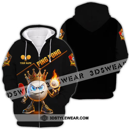 Unisex Shirt - Custom Ping Pong Shirt - Zipper Hoodie / S - T-shirt