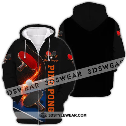 Unisex Shirt - Custom Ping Pong Shirt - Zipper Hoodie / S - T-shirt