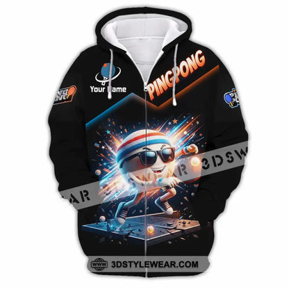 Unisex Shirt - Custom Ping Pong Shirt - Zipper Hoodie / S - T-shirt