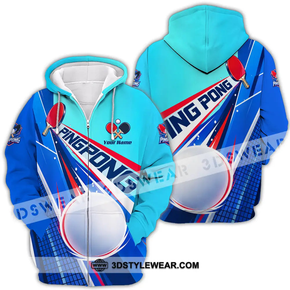Unisex Shirt - Custom Ping Pong Shirt - Zipper Hoodie / S - T-shirt