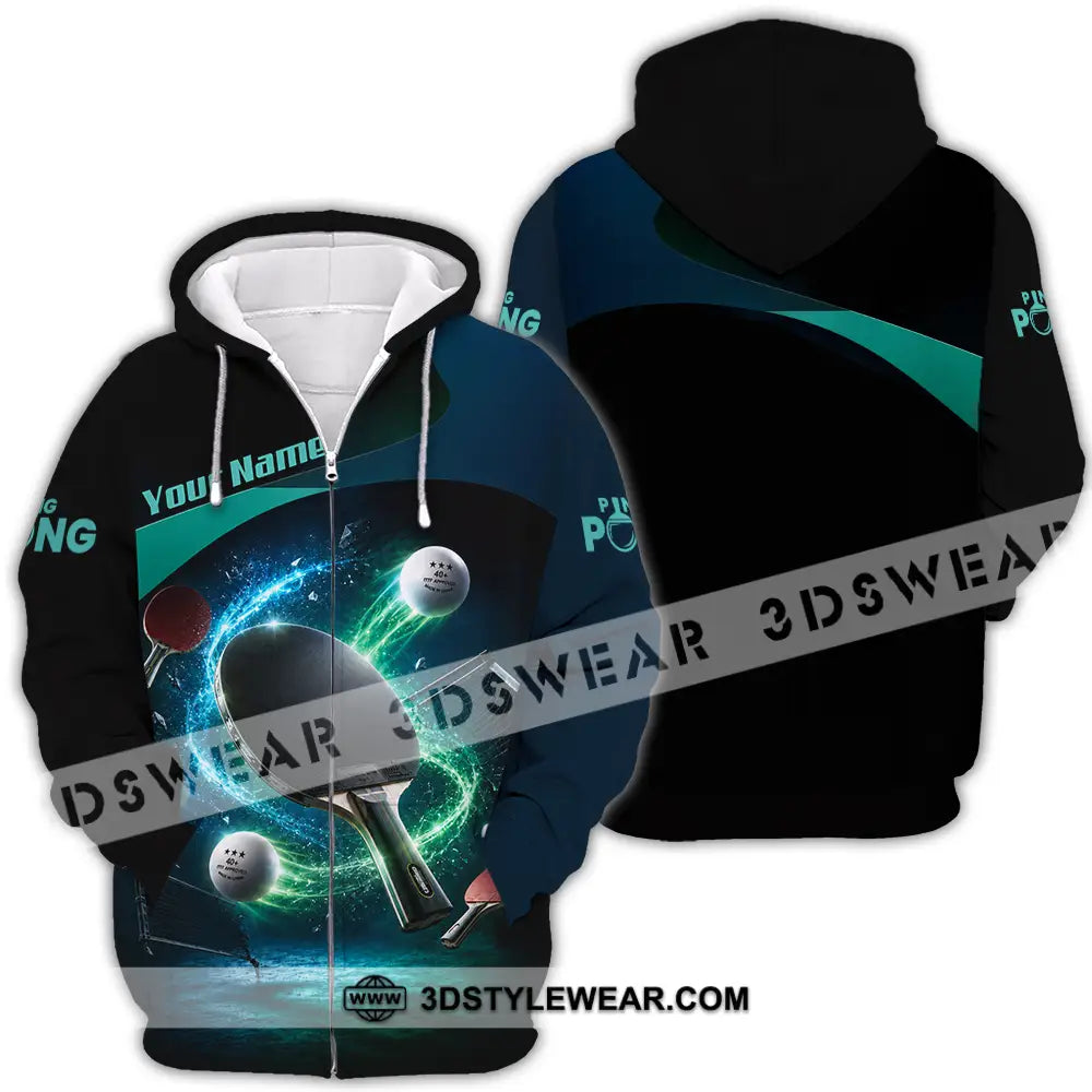 Unisex Shirt - Custom Ping Pong Shirt - Zipper Hoodie / S - T-shirt