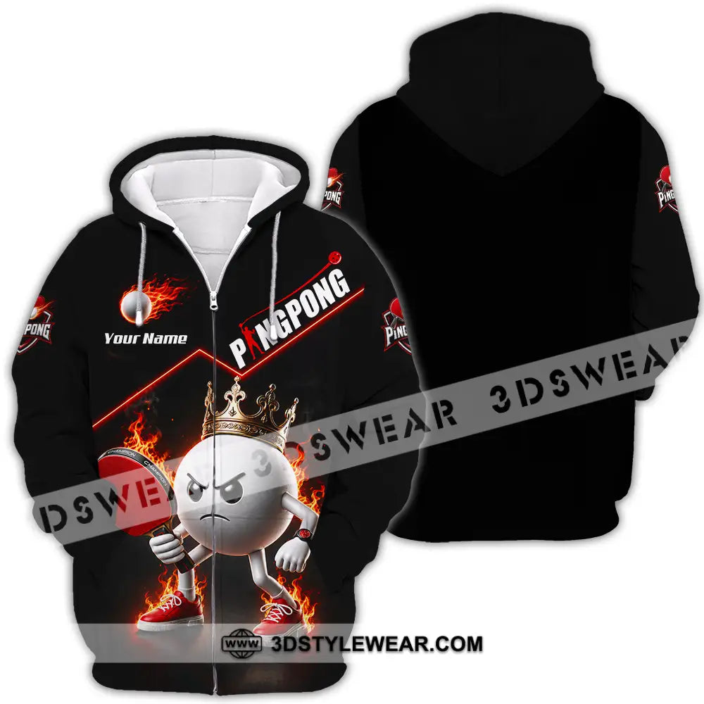 Unisex Shirt - Custom Ping Pong Shirt - Zipper Hoodie / S - T-shirt