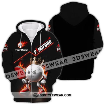Unisex Shirt - Custom Ping Pong Shirt - Zipper Hoodie / S - T-shirt