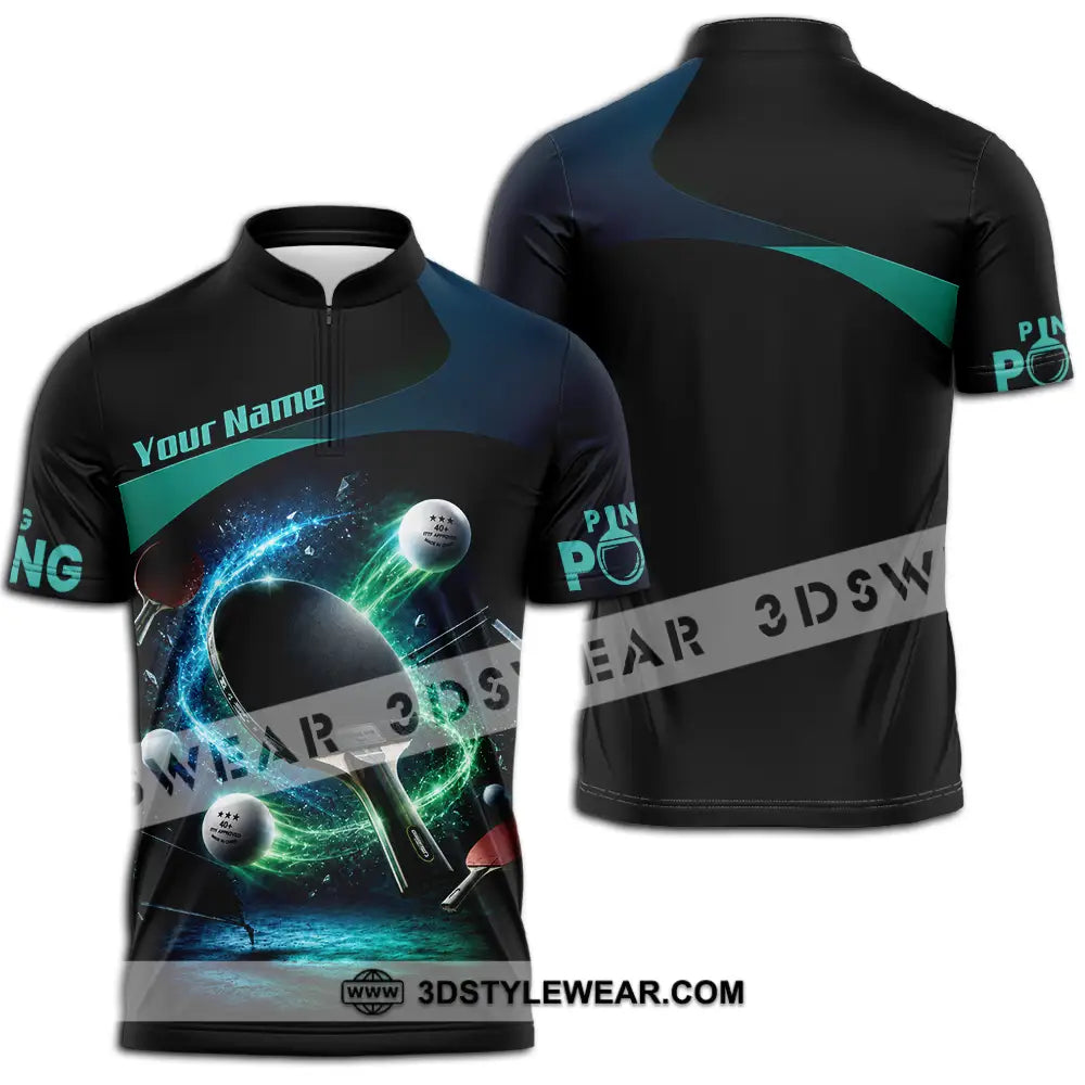 Unisex Shirt - Custom Ping Pong Shirt - Zipper Polo Shirt / S - T-shirt
