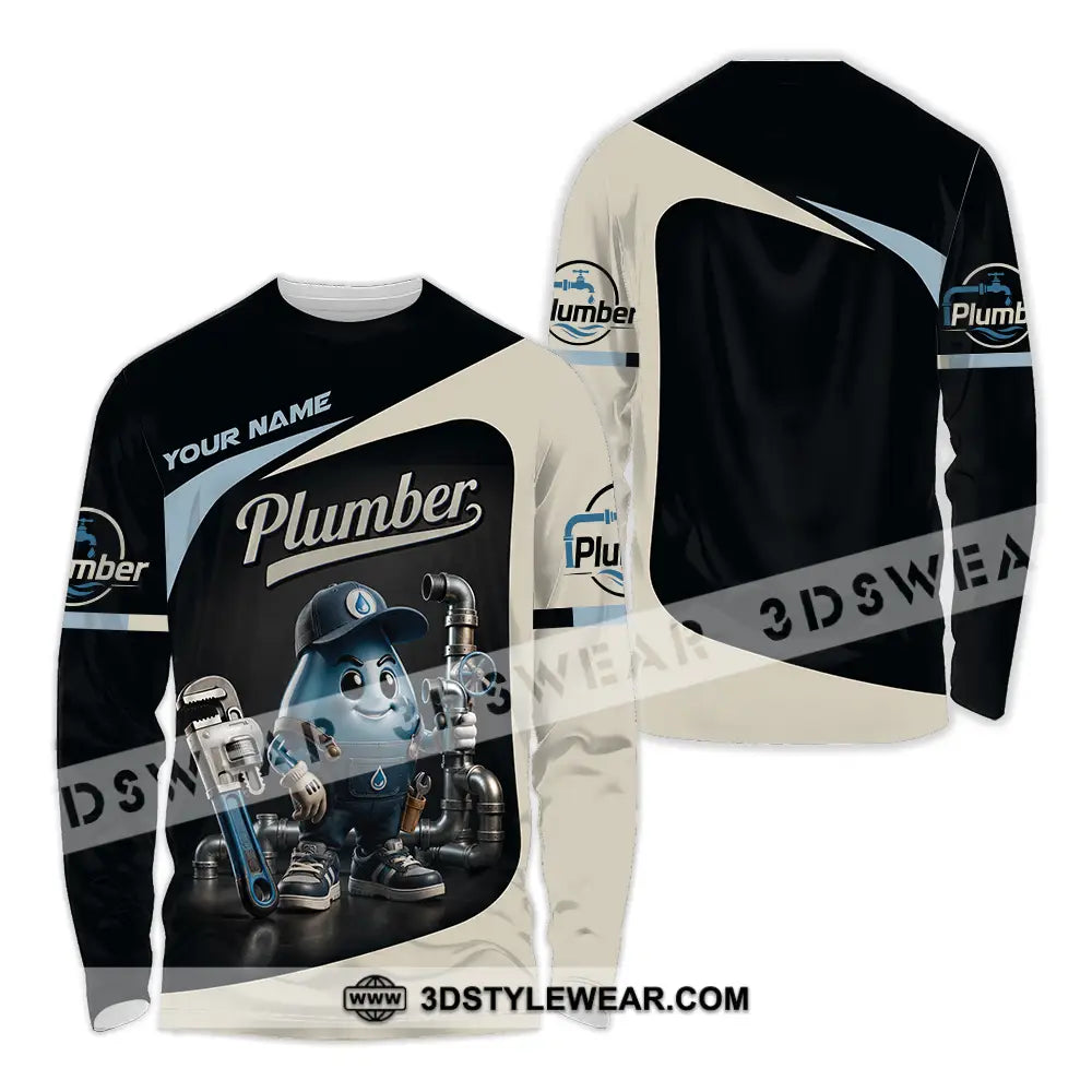 Unisex Shirt - Custom Plumber Shirt - Long Sleeve Shirt / S - T-shirt