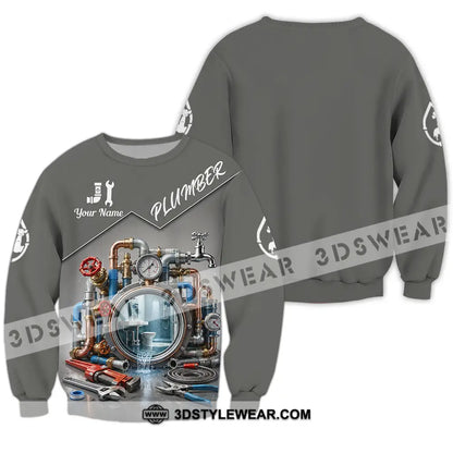 Unisex Shirt - Custom Plumber Shirt - Long Sleeve / S - T-shirt