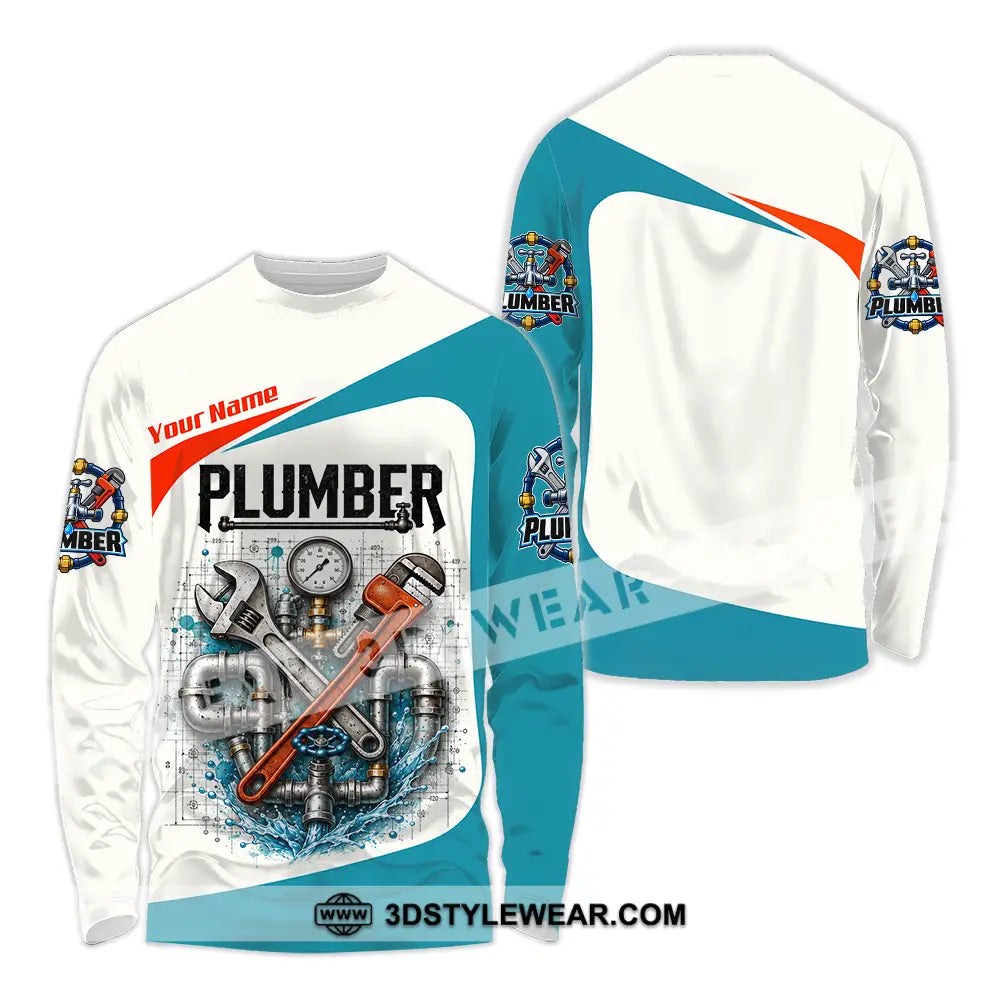 Unisex Shirt - Custom Plumber Shirt - Long Sleeve Shirt / S - T-shirt