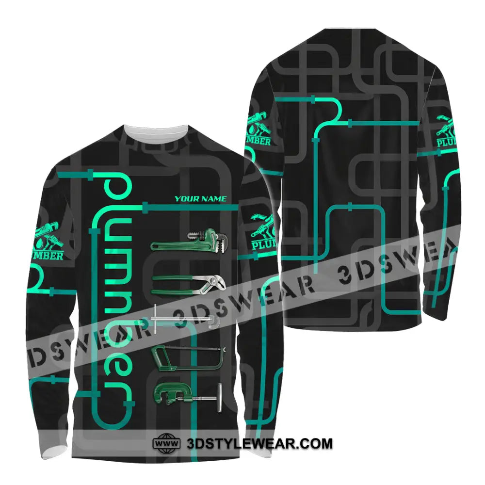 Unisex Shirt - Custom Plumber Shirt - Long Sleeve Shirt / S - T-shirt
